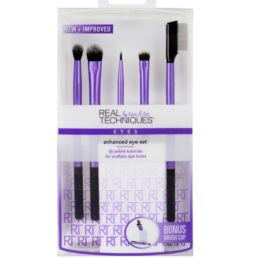 REAL TECHNIQUES EYES BRUSHES SET OF 5 PIECES